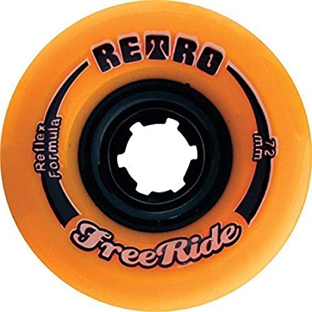 Roues Longboard - ABEC 11 Retro FreeRides  Orange Plus 89A 72 mm