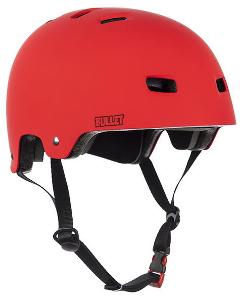 Casque - Bullet Helmet Red Matt + Mousses