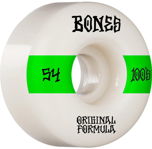 Roues - Bones 100's V4 #14 White Wide 54mm 100A