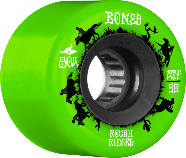 Roues - Bones ATF Rough Riders Wranglers Green 59mm 80A
