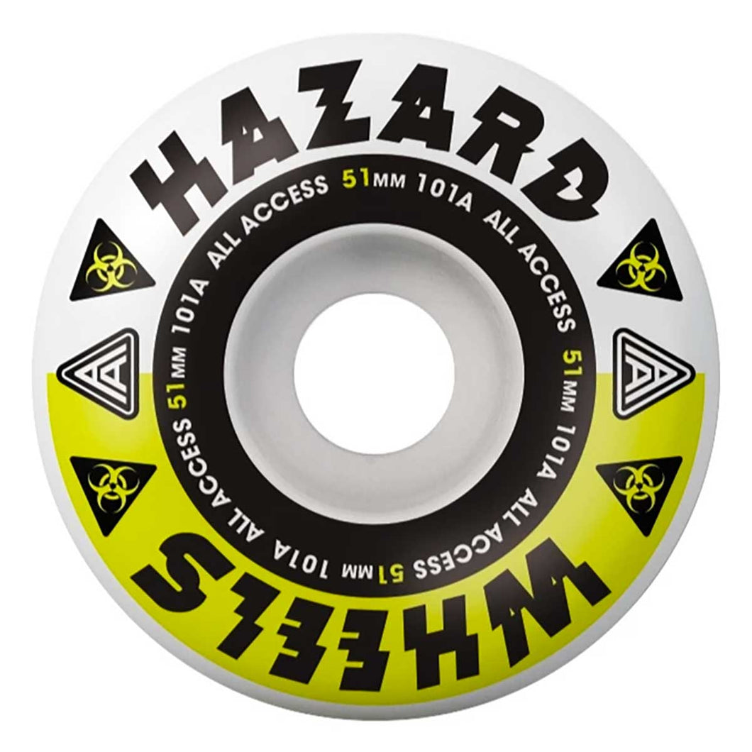 Roues - Madness Hazard Wheels Melt Down Radial White Yellow 51mm