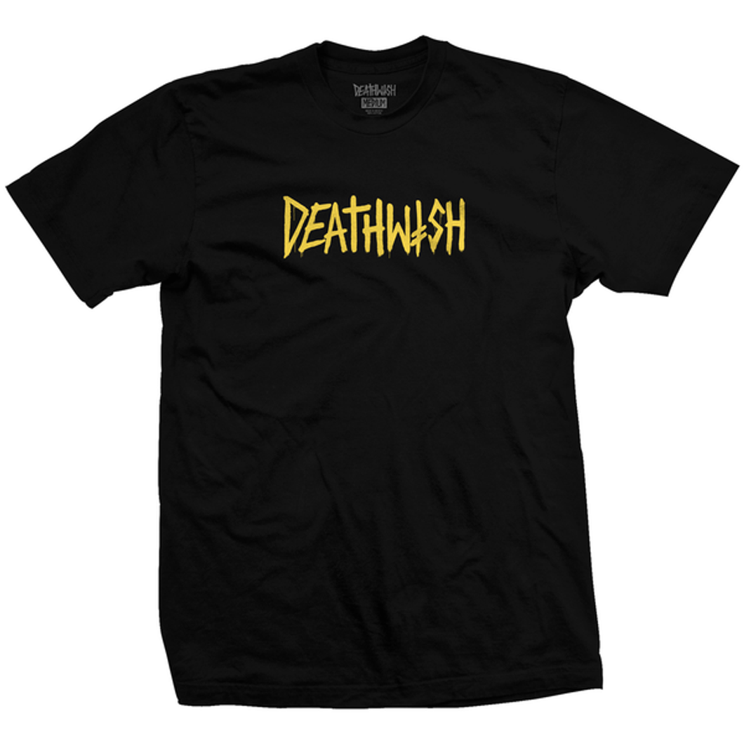 T-Shirt - Deathwish Death Tag Black Yellow