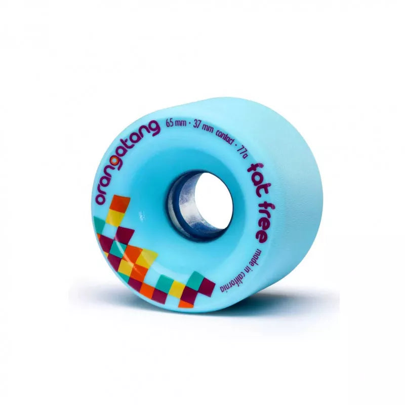 Roues Longboard - Orangatang Fat Free 65mm 77A Bleu