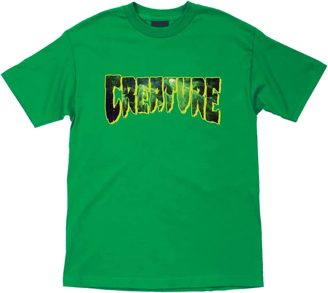 T-Shirt - Creature Space Logo Regular Kelly Green Med Mens