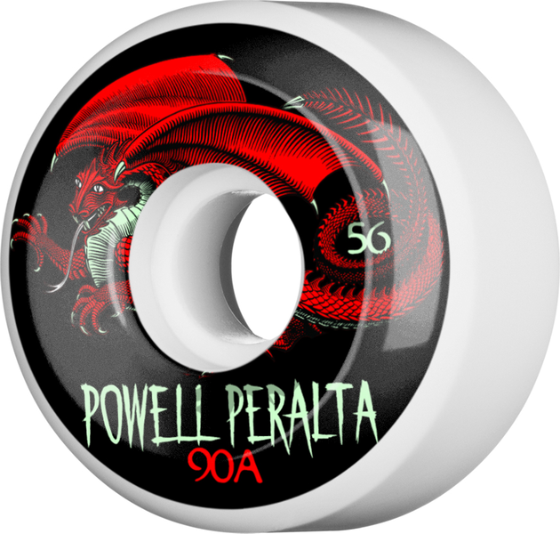 Roues - Powell Peralta Oval Dragon 4 White 56mm 90A