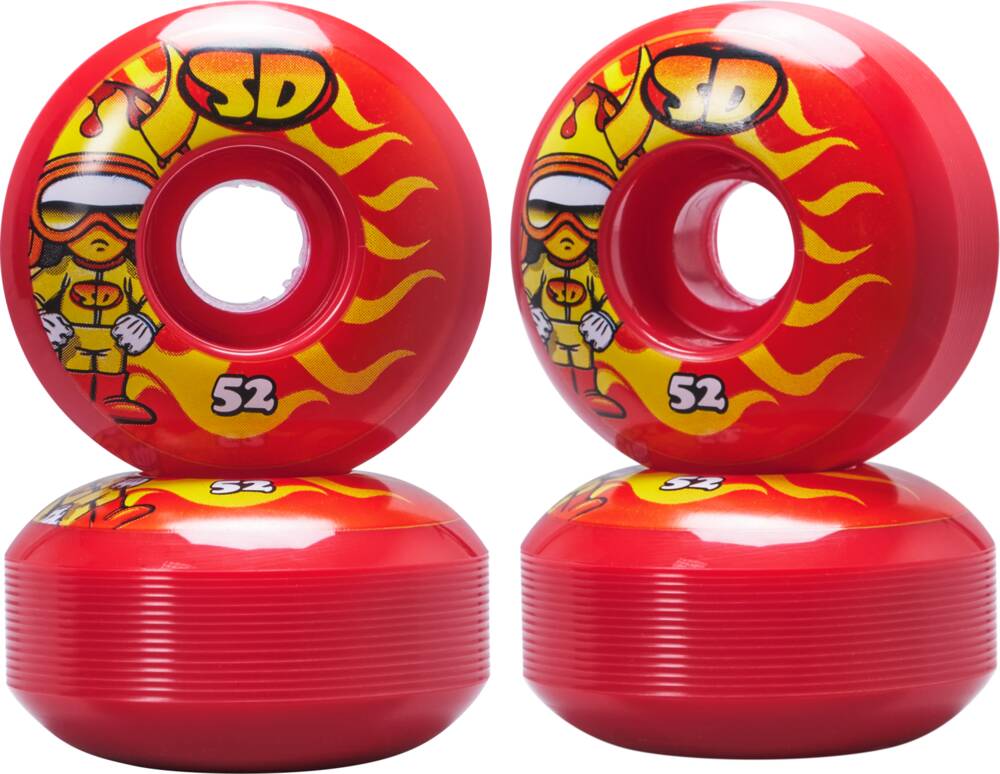 Roues - Speed Demons 52 mm 99A  Characters Hot Shot  Pack de 4