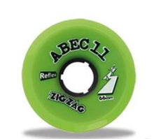 Charger l&#39;image dans la galerie, Roues Longboard - ABEC 11 Reflex ZigZags Lime 80A 66mm
