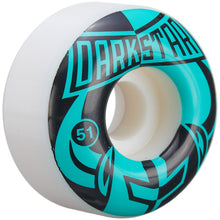 Charger l&#39;image dans la galerie, Roues - Darkstar Wheels Divide Black Aqua 51mm
