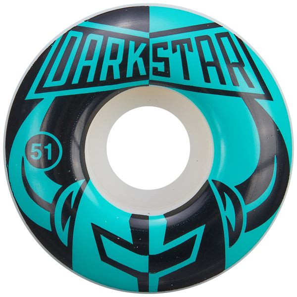 Roues - Darkstar Wheels Divide Black Aqua 51mm