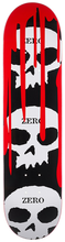 Charger l&#39;image dans la galerie, Deck - Zero 3 Skull Blood Black White Red 8.0&quot;
